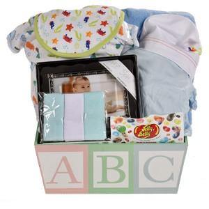 ABC Baby Boy Gift Basket - Flower Story