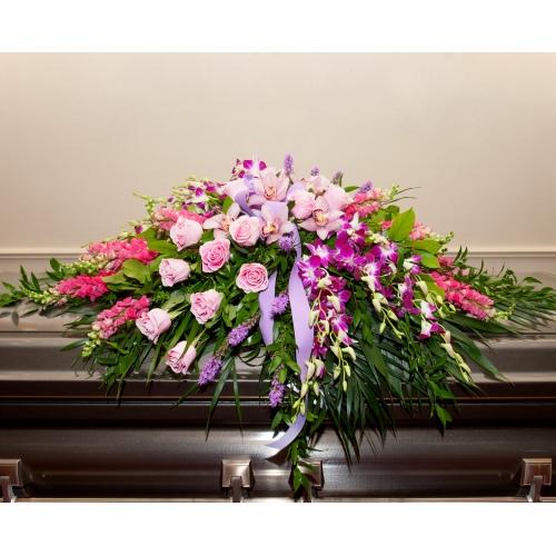 The Pink Transitions??Casket Spray