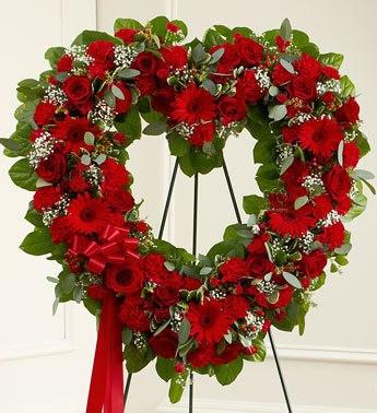 Premium Red Funeral Package - Flower Story