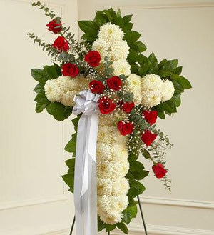 Premium Red Funeral Package - Flower Story