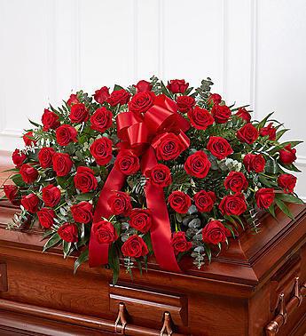 Premium Red Funeral Package - Flower Story