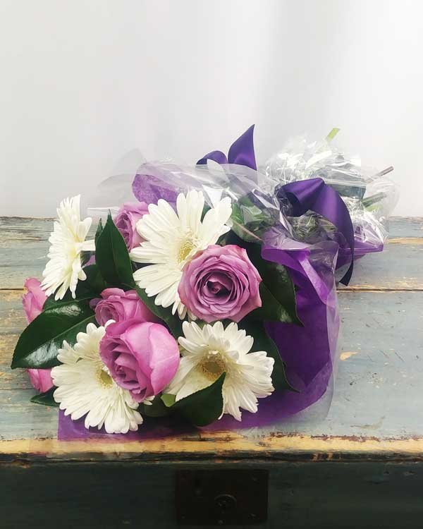 HAND TIED BOUQUET - SWEET LAVENDER - Flower Story