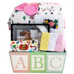 ABC Baby Girl Gift Basket - Flower Story