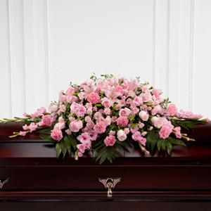 Casket - The Sweetly Rest??Casket Spray J-S20-4481