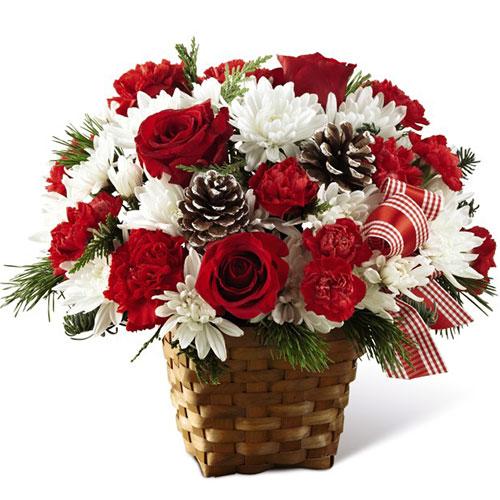 Holiday Happiness Basket - Flower Story