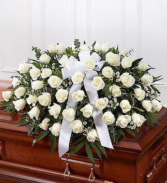 Red & White Funeral Package - Flower Story