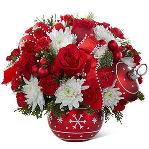 Season's Greetings Ornament Bouquet - Flower Story